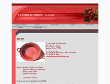 Tablet Screenshot of consueloskitchen.com